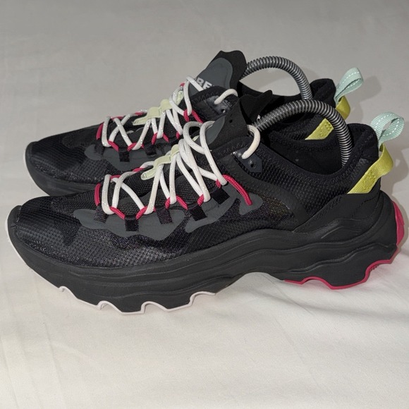 Sorel Sneakers Women 9.5 Black Sorel Kinetic Breakthru Tech Lace Athletic NL4827 - Picture 13 of 16